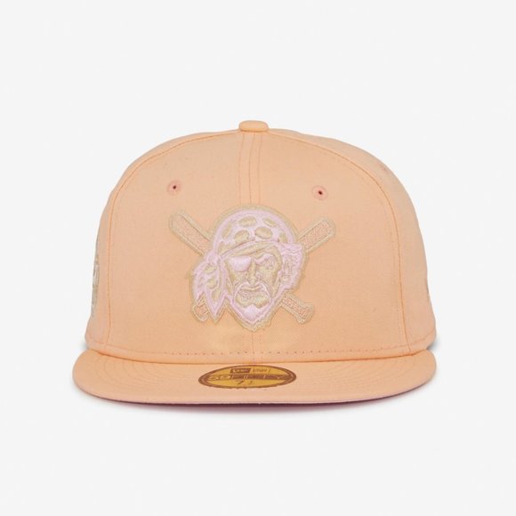 New Era Pittsburgh Pirates Peaches & Cream Fitted Hat 30 Year Side Patch - Picture 3 of 5